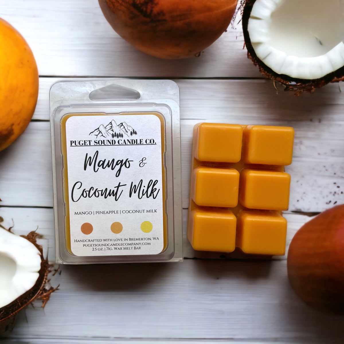 Mango and Coconut Milk Wax Melts by Kaylas Cricut Projects, Wax Melt Tarts  for Wax Warmers 