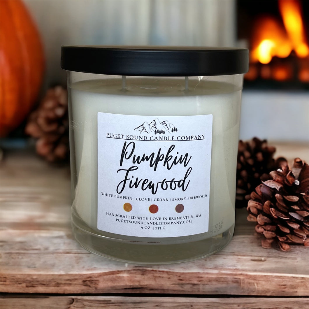 Pumpkin Firewood | 9 oz. Handcrafted candle