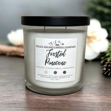 Load image into Gallery viewer, Frosted Pinecone | 9 oz. Handcrafted candle
