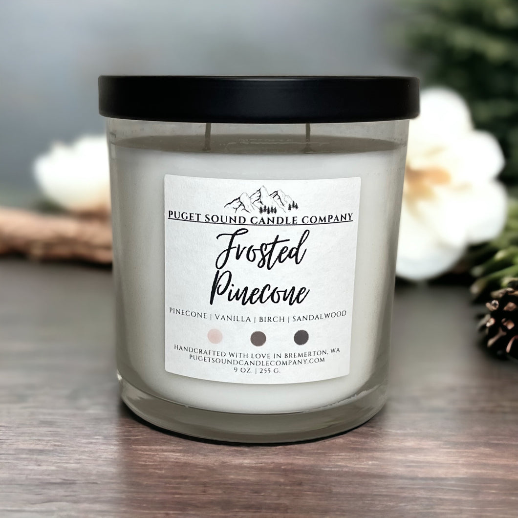 Frosted Pinecone | 9 oz. Handcrafted candle