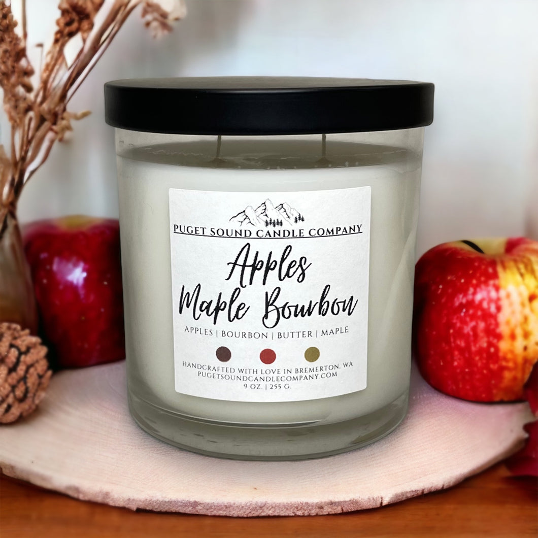 Apples & Maple Bourbon | 9 oz. Handcrafted Candle